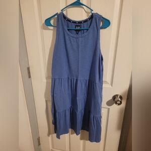 GAP Women's Blue Tiered Maxi Dress